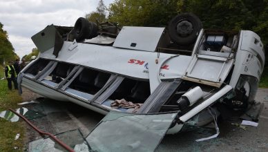 avarija keleivinis autobusas